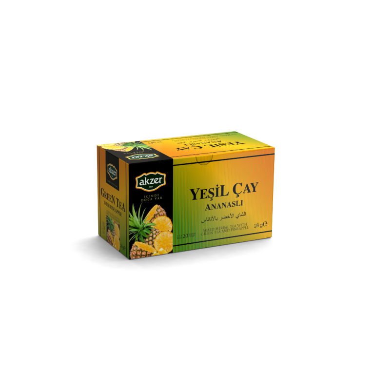 Akzer Yesil Cay Ananasli 20li